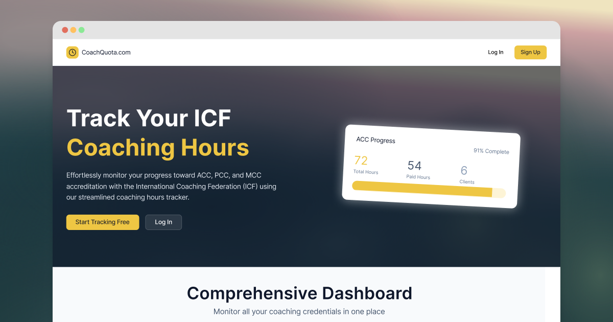 I Built a Coaching Hours Tracker in 2 Days. Here's What That Says About How I Coach.